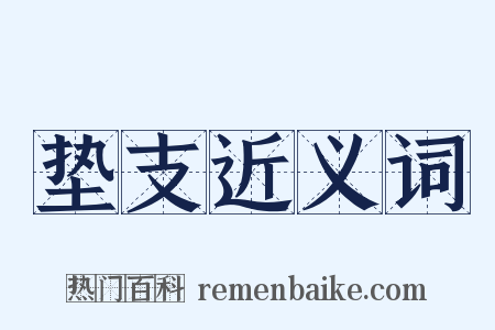 垫支近义词是什么意思的图片